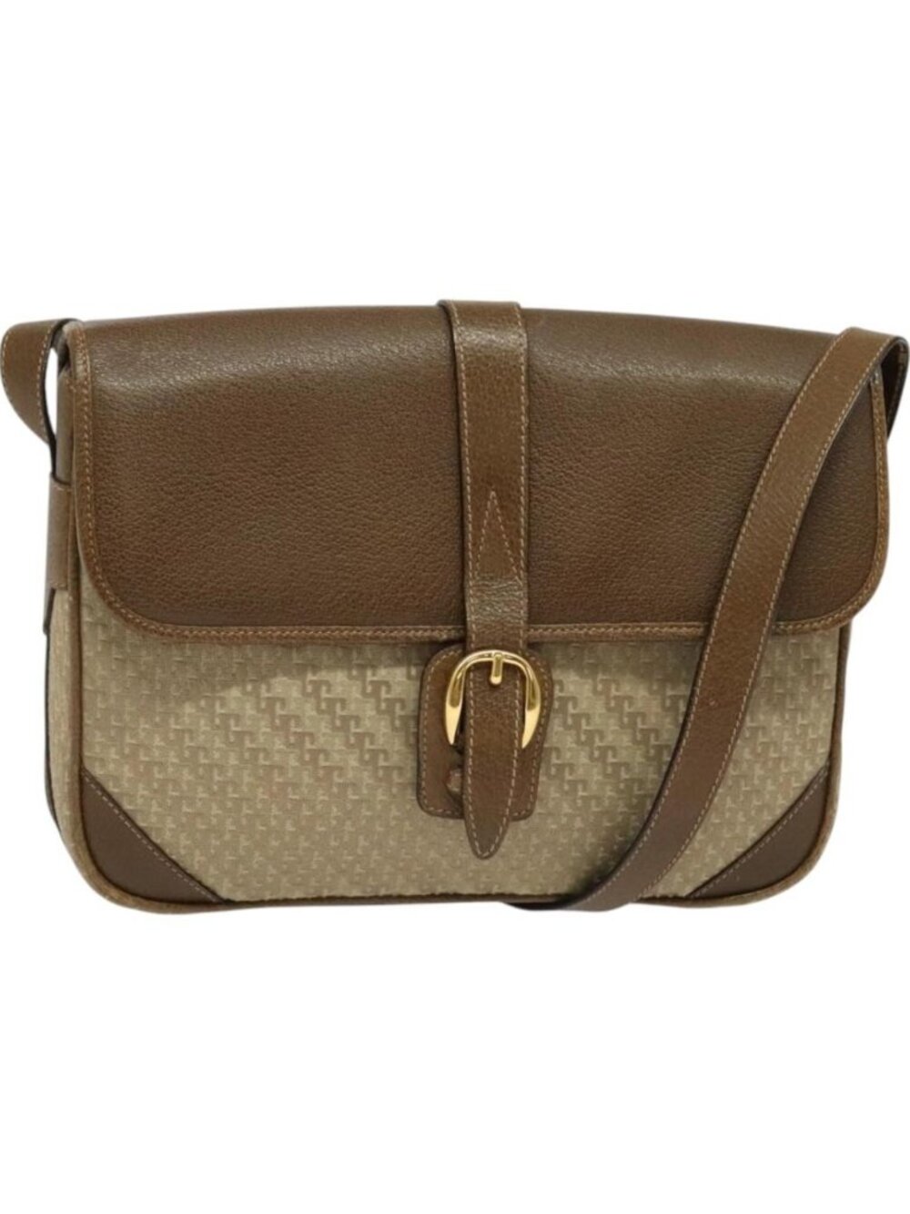 GUCCI Shoulder Bag Canvas Beige Gold 001 113 0613